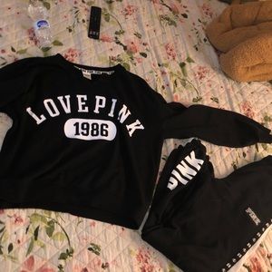 black victoria secret PINK set